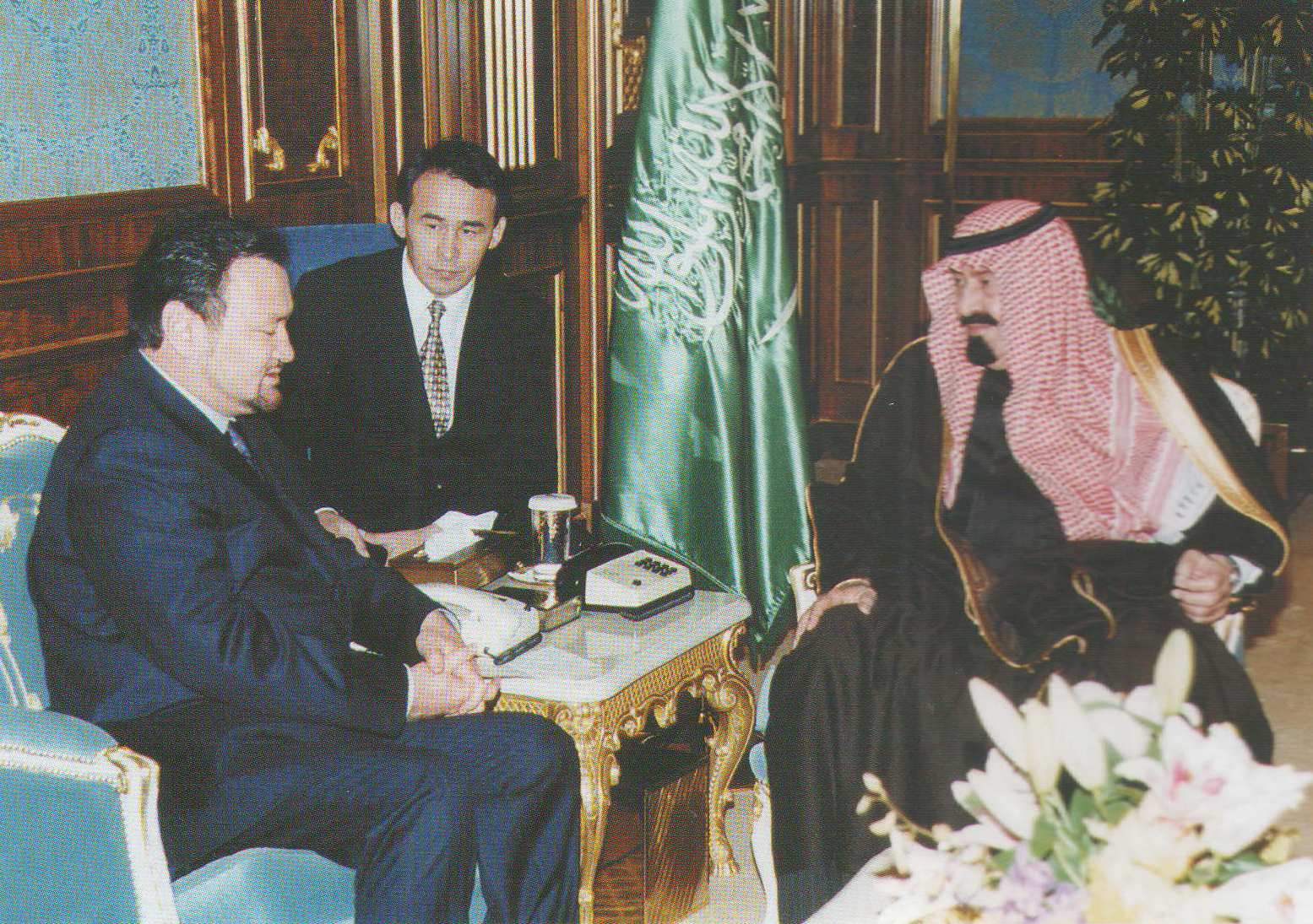 Сауд Арабияның патшасы Абдалланың қабылдауында